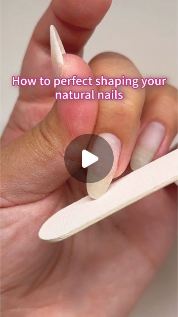 Sweetie Nail Supply on Instagram: "In this tutorial, we'll show you how to file your nails into your desired shape. Which shape is your favorite? 👀  Products featured: Cuore Wooden Nail File 100/180 Grit  Check out the nail files we have available at www.sweetienailsupply.com  #nailtutorial #structuredmanicure #gelnails #koreangelnails #diami #sweetienailstyles #sweetienailsupply" Almond Nails Filing, Shaping Your Nails, How To Round Nails, Filing Nails How To, Which Nail Shape Is Best For Me, How To Shape Your Nails To Almond, How To Shape Round Nails, How To File Nails Almond, Shape Nails How To