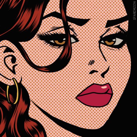 Pop Art Comic Girl, Pop Art Girl, Vintage Pop Art, Pop Art Comic, Vintage Pop, Roy Lichtenstein, Pop Art Wallpaper, Pop Art Painting, Art Comic