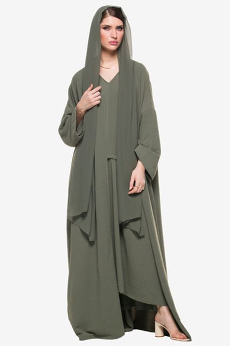 Shop Green Oversized Abaya Online | Kayfi Oversized Abaya, Oversized Long Green Kaftan, Bohemian Green Embroidered Abaya, Green Oversized Long Sleeve Kaftan, Fitted Long Sleeve Green Abaya, Green Embroidered Long Sleeve Abaya, Abaya Online, Cash On Delivery, Exquisite Design