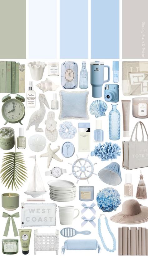 Check out simplyfaithandtwine's Shuffles Fresh Summer Color Palette #colorpalette #freshcolors #beachy #coastalcolors #coastalpalette #colorcollage #blueandwhite #coastal #freshandclean #summervibes #beachvibes #coastalvibes #summercollage Beachy Color Palette, Beach Color Palettes, Color Combinations Home, Cottage By The Sea, Summer Color Palette, Coastal Colors, Fresh Summer, Summer Color, Room Inspiration Bedroom