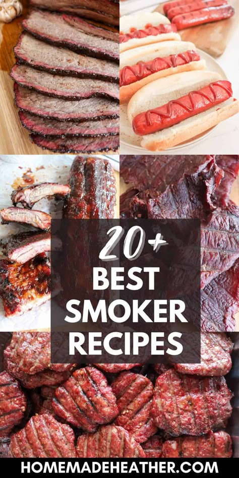 20 Best Smoker Recipes Pizza Seafood, Vegetables Pizza, Smoked Pork Recipes, Pie Iron Recipes, Bbq Smoker Recipes, Pellet Smoker Recipes, Best Smoker, Pork Recipes Easy, Smoker Cooking