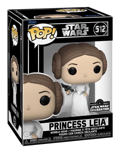 Star Wars Merch, Leia Star Wars, Funk Pop, Star Wars Princess Leia, Star Wars Princess, Star Wars Celebration, Pop Dolls, Pop Disney, Funko Pop Figures