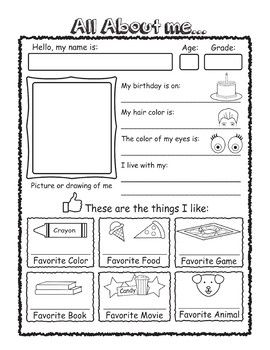 Kindergarten All About me Introduction Activity by Mags Art Studio Road Trip Games For Kids, Road Trip Activity Book, About Me Poster, Introduction Activities, All About Me Poster, All About Me Printable, All About Me Worksheet, Trip Games, All About Me Activities