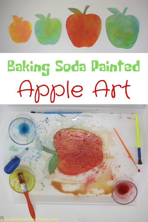 One of our favorite STEAM activities combines science with art for some fizzy painting. Today we’re doing baking soda painted apple art. Fizzy Painting, Cupcake Christmas Tree, Apple Art Projects, Apple Week, Homeschooling Kindergarten, Preschool Skills, Painted Apple, Cupcake Christmas, Easy Christmas Tree