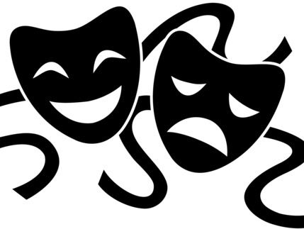 Actor Masks Drama Masks, Theatre Masks, Comedy And Tragedy, Mask Tattoo, Drama Club, Silhouette Clip Art, Tinta China, Skin Therapy, Fun Quizzes