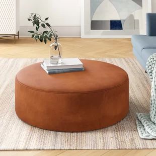 Round Pouf Ottoman, Art Marocain, Ottoman Upholstery, Living Room Arrangements, Ottoman Coffee, Round Ottoman, Ottoman Coffee Table, Modern Rustic Interiors, Color Blush