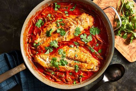 Caribbean-Style Fish Stew Seafood Main Course, Fish Stew Recipes, Jamaican Jerk Chicken, Garlic Puree, Scotch Bonnet Pepper, Fish Stew, Caribbean Style, Scotch Bonnet, Red Snapper