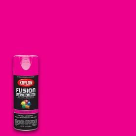 Krylon FUSION ALL-IN-ONE Gloss Hot Pink Spray Paint and Primer In One (Actual Net Contents: 12-oz) Pink Spray Paint, Krylon Spray Paint, Pink Gloss, Spray Paint Cans, Spray Paints, Mineral Spirits, Paint Types, Premium Product, Paint Primer