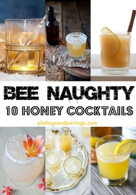 Honey Cocktails, Abundant Garden, Bees Knees Cocktail, Honey Cocktail, Honey Drink, Honey Simple Syrup, Porch Bar, Reading Learning, Squeezed Lemon