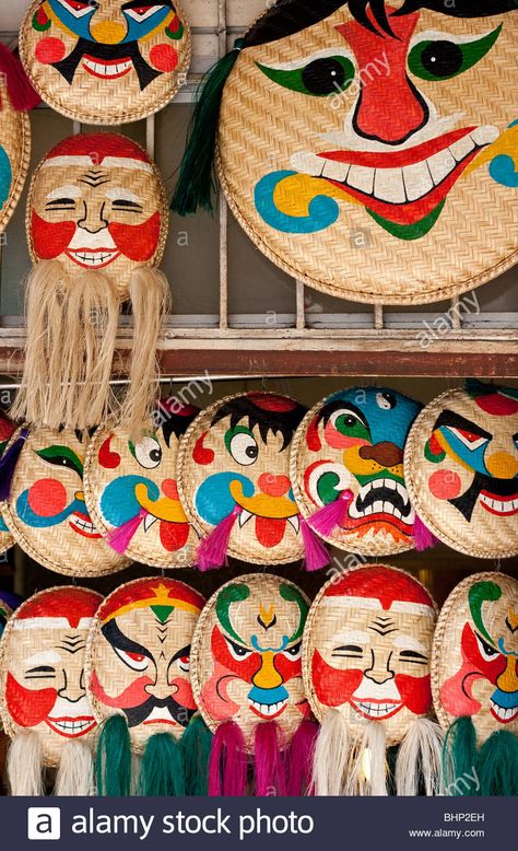 Vietnamese handicrafts found in the old quarter of Hanoi Stock Photo - Alamy Vietnamese Decorations, Vietnamese Crafts, Christmas Fiesta, Childcare Ideas, Vietnam Art, Green Bar, 2023 Art, Graphic Ideas, Class Decoration