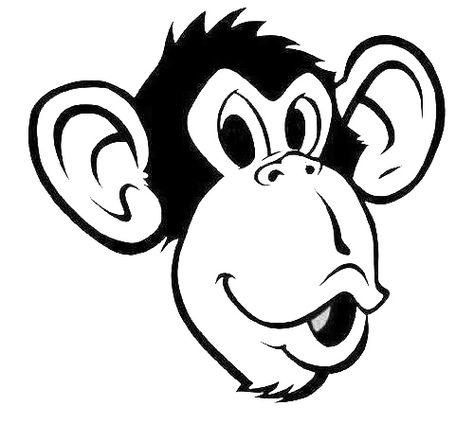 Gorilla Cartoon, Cricut Stencil Vinyl, Monkey Logo, Easy Draw, Rock Animals, Diy Screen Printing, Laptop Vinyl Decal, Cartoon Monkey, Tattoo Inspiration Men