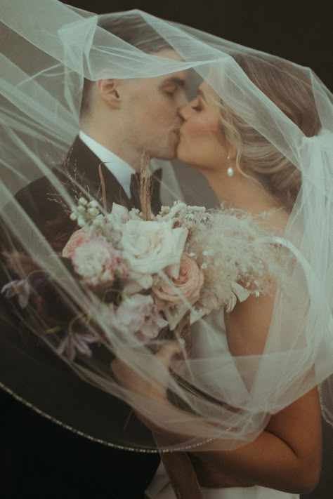 Under The Veil - Bride and Groom Wedding Photos Veil Wedding Pictures, Bride And Groom Wedding Photos, Groom Wedding Photos, Under The Veil, Wedding Portrait Poses, Bride Pictures, Bride Groom Photos, Creative Wedding Photo, Wedding Picture Poses