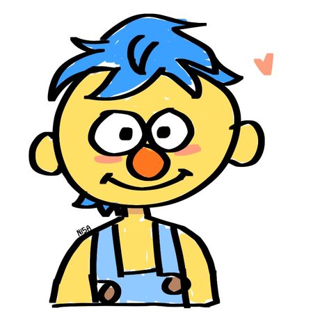 Yellow Guy Pfp, Yellow Guy Dhmis Fanart, Dhmis Yellow Guy, Dhmis Drawings, Yellow Guy Dhmis, Yellow Characters, Don't Hug Me I'm Scared Fanart, Yellow Guy, Red Guy