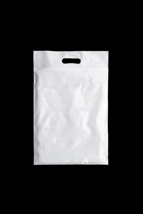 blank white plastic bag isolated on black background for mockup design preview Product Mockup Design, Mockup Design Ideas, Plastic Packaging Design, Plastic Bag Design, Plastik Packing, Advertising Bags, Mock Up Design, Blank Mockup, Mockup Background