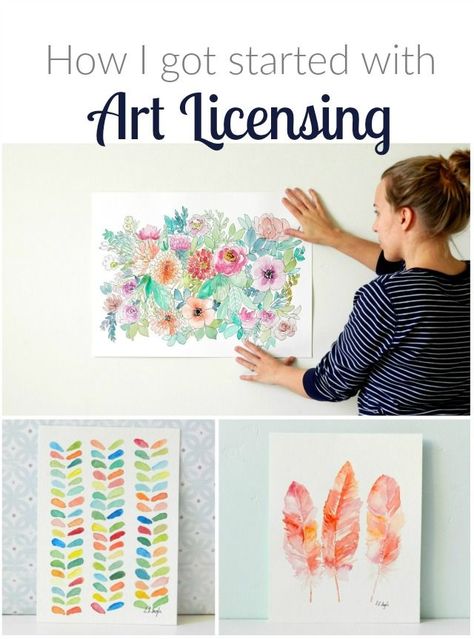 Hi guys! This post is for all you artists! Today I want to talk about art licensing, how I got my feet wet in the art licensing world, and give you a few tips on getting started with licensing your ow Art Biz, Table Ware, Business License, Art Worksheets, Business Minded, Sell My Art, Artist Business, Smart Business, Selling Art Online