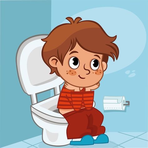 Cartoon boy sitting on the water closet ... | Premium Vector #Freepik #vector #potty #kids-clipart #kids-cartoon #cute-kids Old Apple Logo, Toilet Cartoon, Kids Hygiene, Potty Training Guide, Toddler Cleaning, Boys Potty, Potty Training Boys, Toilet Boys, Water Closet