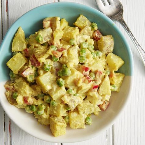 Curry Potato Salad, Curried Potato Salad, Healthy Potato Salad Recipe, Potato Salad With Apples, Potato Salad Mustard, Potato Salad Dressing, Potato Salad Recipe Easy, Potato Salad Healthy, Potato Salad With Egg