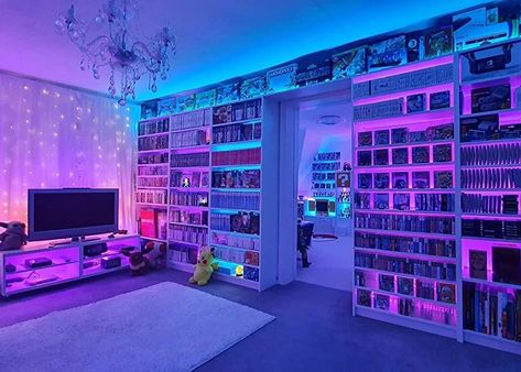 Check this out! Small Gaming Room Ideas, Nintendo Room, Dope Rooms, Nerd Room, Best Room, Otaku Room, Gamer Room Decor, Video Game Room Design, Bedroom Setup