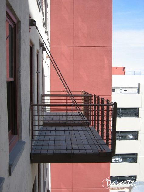 Balcony Construction Ideas, Steel Balcony Design, Suspended Balcony, Cantilevered Balcony, Industrial Balcony, Balcony Addition, Cantilever Balcony, Contemporary Balcony, Metal Balcony