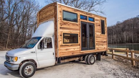 The Concert Car Box Truck Incredible Tiny Homes, Truck House, Tiny House Vacation, Car Box, Architect Student, Street Festival, Box Truck, Open Mic, Bloomington Indiana