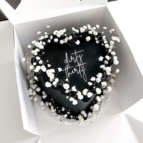 Baked by Julie | West Covina, CA on Instagram: “🖤 D I R T Y T H I R T Y 🖤 • • • • #dirtythirty #dirtythirtyclub #30 #30thbirthday #30thbirthdaycake #blackcake #blackcakes #lambeth…” 30th Birthday Themes, 30th Birthday Decorations, 30 Birthday Cake, The Wedding Cake, Custom Birthday Cakes, Funny Birthday Cakes, Mini Cakes Birthday, 30th Bday, 29th Birthday