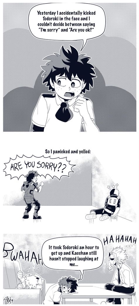 Are you sorry Izuku Midoriya, Shoto Todoroki, Katsuki Bakugo || my hero academia Aho Girl, My Hero Academia 2, My Hero Academia Shouto, Mini Comic, Memes Anime, My Hero Academia Memes, Boku No Hero Academia Funny, Buko No Hero Academia, Anime Memes Funny