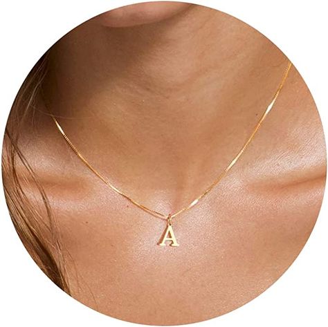 #amazonassociate #trending #goldnecklace Gold Initial Necklaces, Top Gifts For Women, Look Expensive On A Budget, Necklace Gold Jewelry, Silver Ankle Bracelet, How To Look Expensive, Dainty Initial Necklace, Gold Initial Necklace, Pendant Choker Necklace