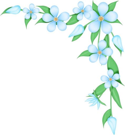 Flower Border Clip Art | Flower Corner Borders - ClipArt Best Corner Drawing Ideas, Corner Flower Design, White Flower Border, Corner Clipart, Border Drawing, Flower Border Clipart, Drawing Borders, Corner Border, Flower Borders