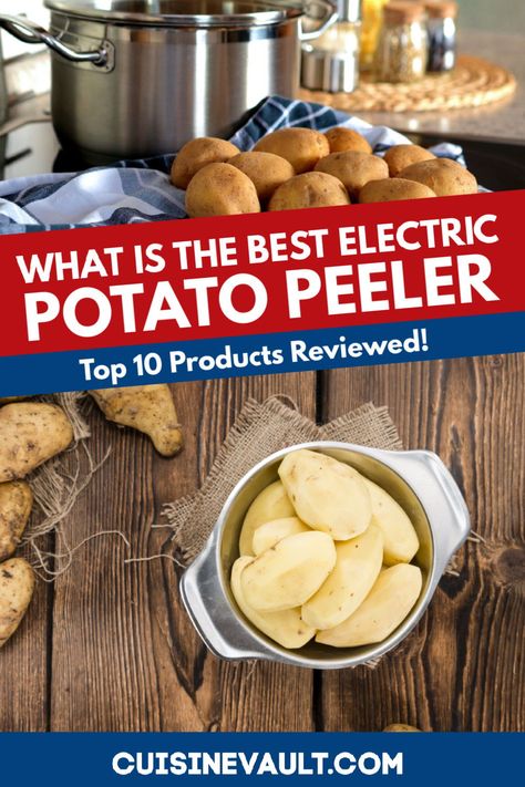 Are you tired of peeling potatoes each night? It can be a tedious task! Take the headache out of vegetable preparation with an electric potato peeler. We've reviewed the top brands so that you can find the right product for your needs. Potato Peeler, Peeling Potatoes, Pros And Cons, Headache, Potato, Top 10, Top Brands, Electricity, Canning