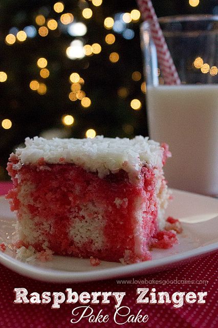 Raspberry Zinger Poke Cake by lovebakesgoodcakes, via Flickr Raspberry Zinger Poke Cake, Zinger Poke Cake, Raspberry Zinger Cake, Raspberry Poke Cake, Raspberry Zinger, Love Bakes Good Cakes, Good Cakes, Poke Cake Recipes, Salty Cake