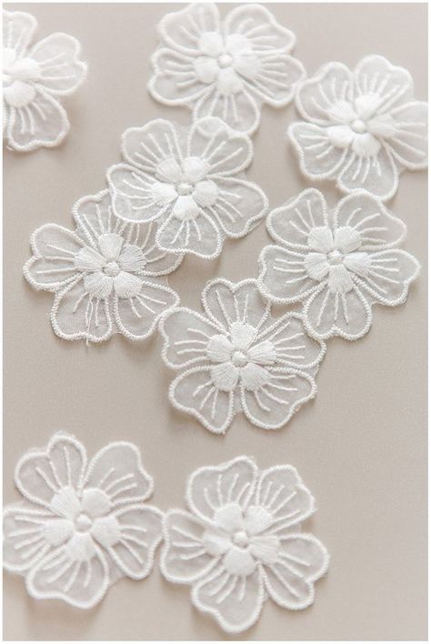 10pc. lace flowers Sew on 3D flower 3D flower lace appliqué | Etsy 3d Applique, Flower 3d, Fleur Design, Seni 3d, Wedding Tattoos, Flower Leaf, Romantic Flowers, Flower Lace, Paper Flowers Diy