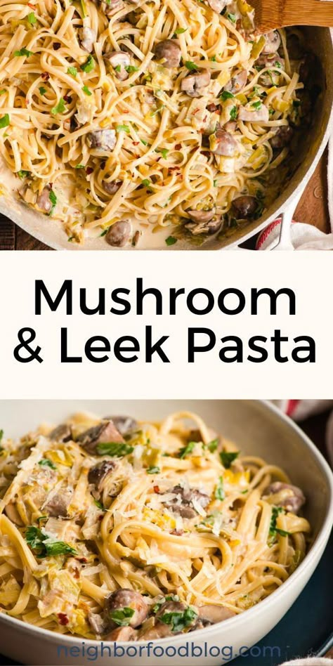 Leeks Pasta Recipe, How To Make Bolognese, Easy Spaghetti Bolognese, Mushroom Pasta Sauce, Leek Pasta, Bolognese Pasta, Spaghetti Bolognese Recipe, Leek Recipes, Pasta Easy