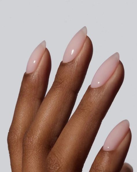 Clean Manicure, Nails Clean, Overlay Nails, Long Natural Nails, Oval Nails, Clean Nails, Perfect Pink, Bb Cream, Wedding Nails