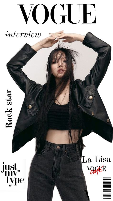 #lisa #vogue #photoshoot Lisa Vogue Photoshoot, Lisa Magazine, Lisa Vogue, Lisa Concert, Vogue Photoshoot, Dti Fits, Photoshoot Poses, Magazine Cover, Drawing Ideas