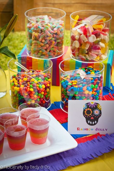 Lolly Buffet Ideas, Lolly Bar Birthday, Candy Stand For Birthday Party, Lolly Themed Party, Mexican Candy Buffet, Lolly Bar, Jelly Shots, Lolly Buffet, Candy Stand