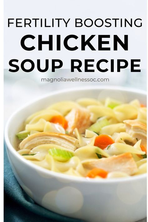 Fertility Diet Meal Plan, Simple Chicken Soup Recipe, Simple Chicken Soup, Slow Cooker Chicken Noodle Soup, Chicken Soup Recipes Easy, Organic Pasta, Chicken Soup Recipe, Fertility Diet, Simple Chicken