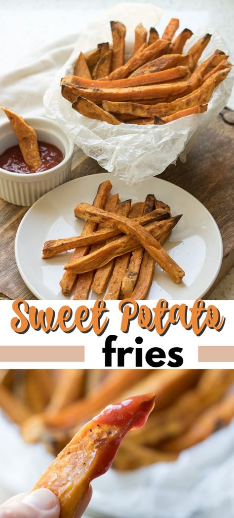 Deep Fried Sweet Potato Fries, Fried Sweet Potato Fries, Fried Sweet Potato, Sweet Potato Fries Recipe, Baked Sweet Potato Fries, Sweet Potato Recipes Fries, Sweet Potato Fries Baked, Side Salad Recipes, Delicious Appetizer Recipes