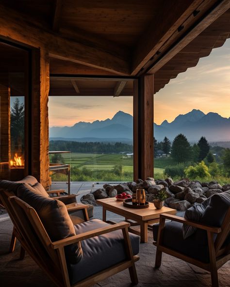 A Rustic Luxury House Porch