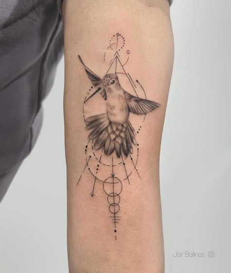 30+ Awesome Hummingbird Tattoo Ideas: Meaning, Symbolism & Cost - 100 Tattoos Hummingbird Circle Tattoo, Geometric Forearm Tattoo, Geometric Hummingbird Tattoo, Tattoo Ideas Meaning, Hummingbird Tattoo Ideas, Sternum Piece, Are Tattoos, Hummingbird Tattoos, Small Hummingbird Tattoo