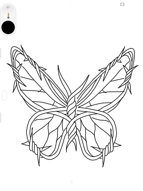 Large Outline Tattoo, Give Yourself Time Tattoo, Tattoo Outline Designs, Easy Traceable Drawings, Tattoo Stencils Women, Butterfly Tattoo Stencil, Tattoo Catalog, Give Yourself Time, Butterfly Stencil