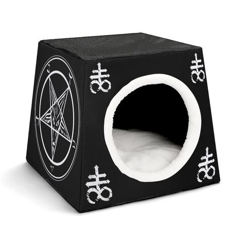 Goth Items, Satanic Goth, Pink Poison, Goth Apartment, Goth Room, Pets Stuff, Gothic Cat, Pet Things, Cats Stuff