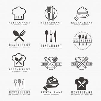 Food logo restaurant Vectors, Photos and PSD files | Free Download Restaurant Logo Inspiration, Plate Logo Design Ideas, Food Cafe Logo, Logo Food Design, Restaurant Logo Design Ideas, Logo For Bakery, Logo For Restaurant, Restaurant Logo Ideas, Logo Design Restaurant