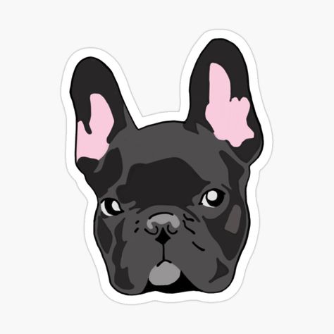 French Bulldog Stickers, Frenchie Sticker, Pet Advertising, Dog Rug, Bulldog Design, French Bulldog Art, French Bull, Dog Stickers, Carpet Design