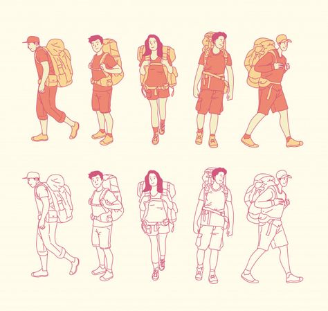 Carrying A Backpack Reference, How To Draw Backpacks On People, Backbag Drawing, Holding A Backpack Pose, Wearing A Backpack Reference, Wearing Backpack Reference Drawing, Person With Backpack Drawing, Holding Backpack Straps Reference, Walking With Backpack Reference