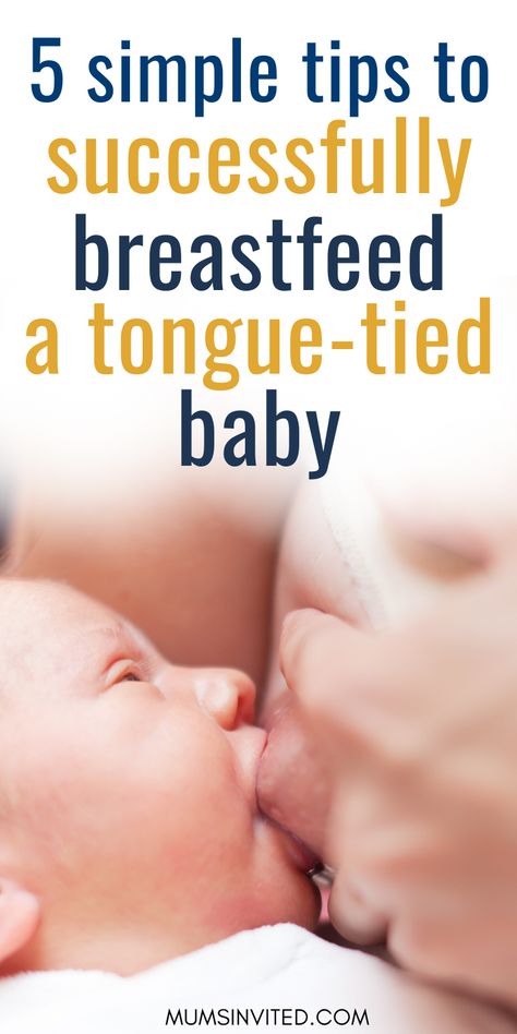 What are tongue ties? And do they really affect breastfeeding? If you are a new breastfeeding mom with a tongue-tied baby or suspect your baby has one, learn how to successfully breastfeed your tongue-tied baby. tongue tied baby. tongue tied baby signs. tongue tied baby bottle feeding. tongue tied baby procedure. tongue tied baby breastfeeding. tongue tied baby tips. nursing tongue tied baby. how to tell if your baby is tongue tied. is my baby tongue tied Tongue Tie Release, Tongue Tie Exercises, How To Breastfeed, How To Breastfeed Newborns, Baby Tongue, Nursing Positions, Breastfeeding Mom, Breastfeeding Essentials, Breastfeeding Positions