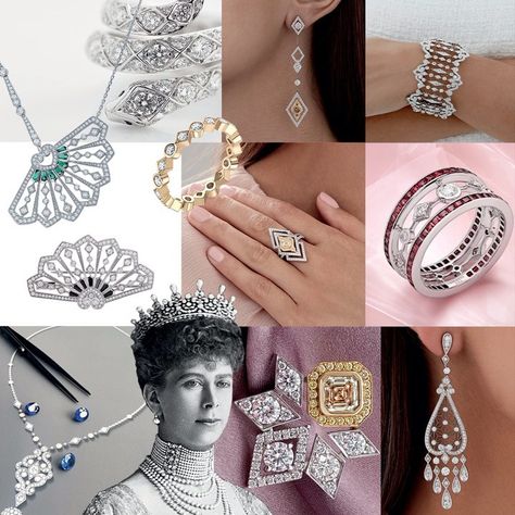 House Of Garrard on Instagram: “Follow in the footsteps of Sara Prentice, Garrard’s Creative Director and be inspired by The Garrard Windsor Motif, for the second part of…” Fabulous Jewelry, Be Inspired, Creative Director, Windsor, Two By Two, Instagram