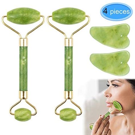 Skin Roller, Gua Sha Facial, Gua Sha Tools, Stone Massage, Anti Aging Wrinkles, Face Facial, Face Roller, Jade Roller, Facial Roller