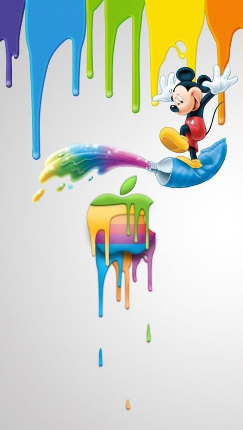 Wallpaper Mickey Mouse, Mickey Mouse Wallpaper Iphone, Whats Wallpaper, Mickey Mouse Pictures, New Mickey Mouse, Mouse Wallpaper, Apple Logo Wallpaper Iphone, Mickey Mouse Art, Disney Iphone