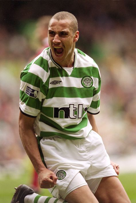 Happy Birthday to Celtic hero Henrik Larsson! Henrik Larsson Celtic, Larsson Celtic, Henrik Larsson, Celtic Heroes, Oversize Denim Jacket, Baggy Jean Shorts, Celtic Football, Celtic Legends, Glasgow Celtic