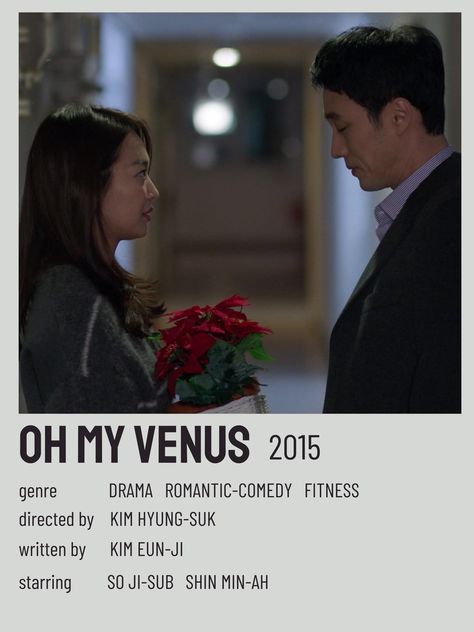 Venus Poster, Chinese Drama Checklist, Poster Kdrama, Korean Tv Series, Oh My Venus, Film Recommendations, Drama List, Korean Drama Series, Film Posters Minimalist